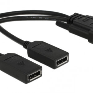 DELOCK καλώδιο DisplayPort 1.2 83805, 4K/60Hz, 21.6 Gbps, 1m, μαύρο