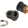 DELOCK βύσμα τροφοδοσίας DC 2.1 x 5.5mm 65503, μαύρο