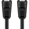 GOOBAY καλώδιο κεραίας αρσενικό 68146, <70dB, CCS, 1.5m, μαύρο