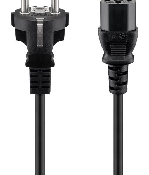 GOOBAY καλώδιο τροφοδοσίας 68605, 0.75mm², 1.5m, μαύρο