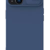 NILLKIN θήκη CamShield Silky Silicone για iPhone 15, μπλε