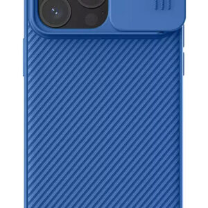 NILLKIN θήκη CamShield Silky Silicone για iPhone 15 Pro Max, μπλε