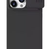 NILLKIN θήκη CamShield Silky Magnetic Silicone, iPhone 15 Pro Max, μαύρη