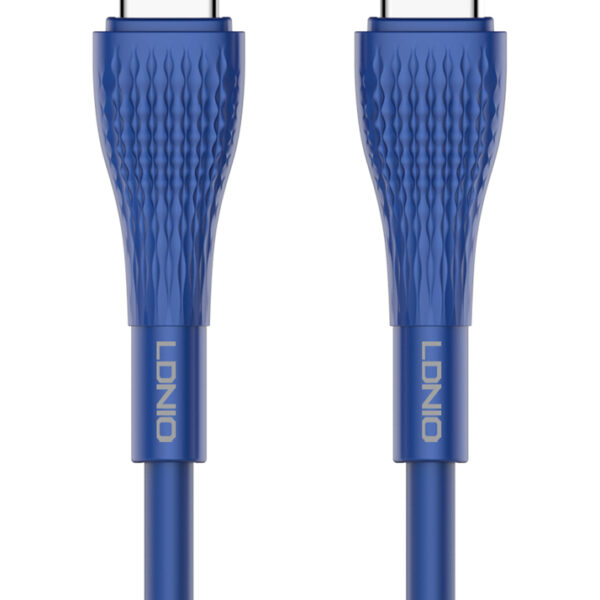 LDNIO καλώδιο USB-C σε USB-C LC672C, 65W PD, 2m, μπλε