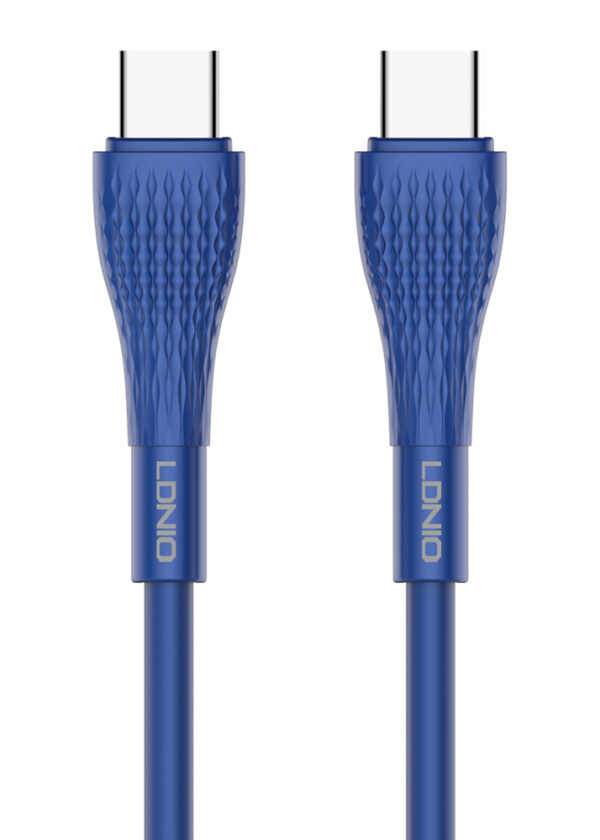 LDNIO καλώδιο USB-C σε USB-C LC672C, 65W PD, 2m, μπλε