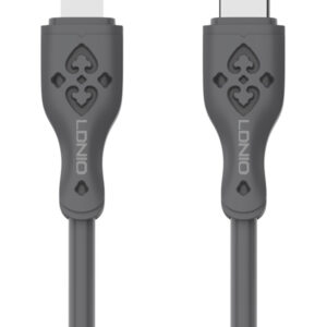 LDNIO καλώδιο Lightning σε USB LS601, 30W, 1m, γκρι