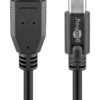GOOBAY καλώδιο USB σε USB-C 73141, 15W, 5Gbps, 3m, μαύρο