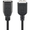 GOOBAY καλώδιο προέκτασης USB 74149, 5Gbps, USB 3.0, 15W, 2m, μαύρο