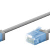 GOOBAY καλώδιο δικτύου 74227, CAT 6A U/UTP, slim, copper, 500MHz, 10m, γκρι
