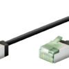 GOOBAY καλώδιο δικτύου 74352, CAT 8.1 U/FTP, slim, copper, 40Gbps, 0.50m, μαύρο