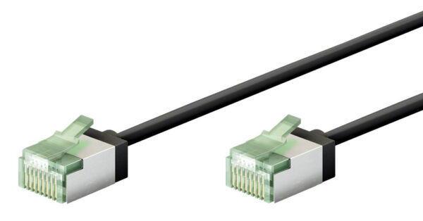 GOOBAY καλώδιο δικτύου 74352, CAT 8.1 U/FTP, slim, copper, 40Gbps, 0.50m, μαύρο