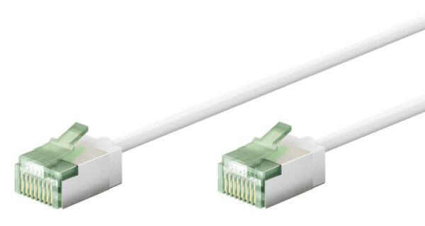 GOOBAY καλώδιο δικτύου 74358, CAT 8.1 U/FTP, slim, copper, 40Gbps, 0.25m, λευκό