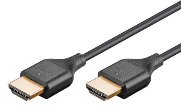 GOOBAY καλώδιο HDMI 75295 με Ethernet, slim, 4K/60Hz, 18 Gbps, 3m, μαύρο