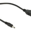 DELOCK καλώδιο USB σε DC 3.0 x 1.1mm 83793, 27cm, μαύρο