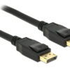 DELOCK καλώδιο DisplayPort 1.2 85508, 4K/60Hz, 21.6 Gbps, 1.5m, μαύρο