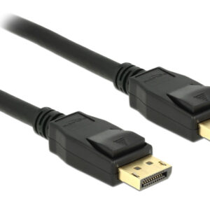 DELOCK καλώδιο DisplayPort 1.2 85508, 4K/60Hz, 21.6 Gbps, 1.5m, μαύρο