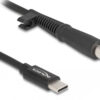 DELOCK καλώδιο τροφοδοσίας 87972, USB-C σε HP 7.4x5.0mm, 1.5m, μαύρο