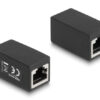 DELOCK σύνδεσμος RJ45 88003, θηλυκό σε θηλυκό, Cat.6, μαύρος