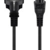 GOOBAY καλώδιο τροφοδοσίας 93586, 0.75mm², 1.8m, μαύρο