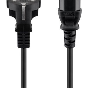 GOOBAY καλώδιο τροφοδοσίας 44877, γωνιακό, 0.75mm², 3m, μαύρο