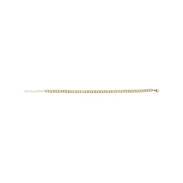 Αλυσίδα ποδιού Stainless Steel χρυσή 5 mm