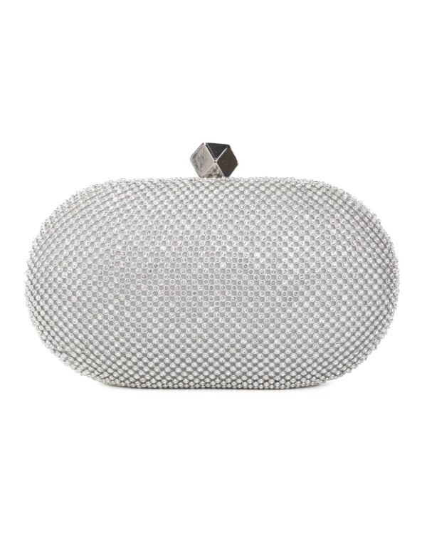 Τσάντα φάκελος clutch JH2226 - Ασημί