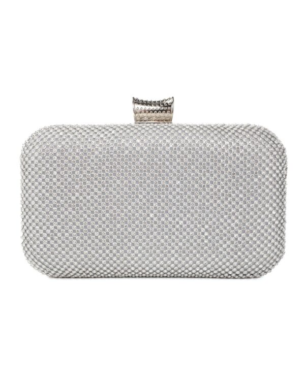 Τσάντα φάκελος clutch JH2229 - Ασημί