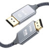 POWERTECH καλώδιο DisplayPort σε HDMI CAB-DP033, 4K, copper, 5m, γκρι