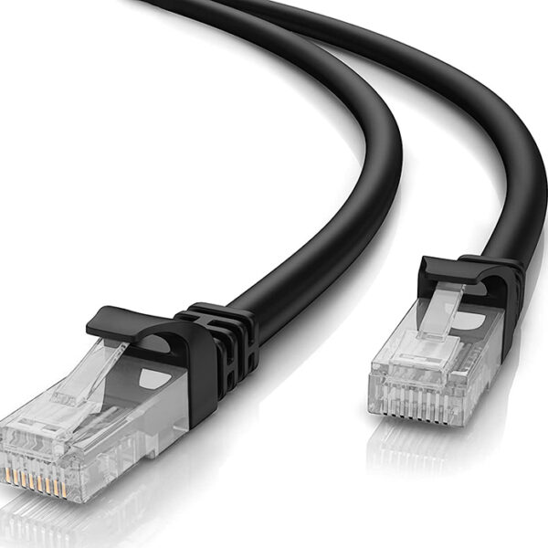 POWERTECH καλώδιο δικτύου CAB-N257 Cat 5e U/UTP, copper 26AWG, 2m, μαύρο