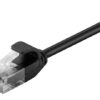 POWERTECH καλώδιο δικτύου CAB-N304, Cat 6 U/UTP, slim, copper, 2m, μαύρο
