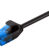 POWERTECH καλώδιο δικτύου CAB-N309, Cat 6 U/UTP, slim, copper, 2m, μαύρο