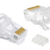 POWERTECH βύσμα RJ45 CAB-N352, Cat 6/6a UTP, modular, διάφανο, 50τμχ