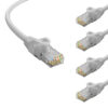POWERTECH καλώδιο δικτύου CAB-N413-5, Cat 6 U/UTP, CCA, 250Hz, 0.25m, γκρι, 5τμχ