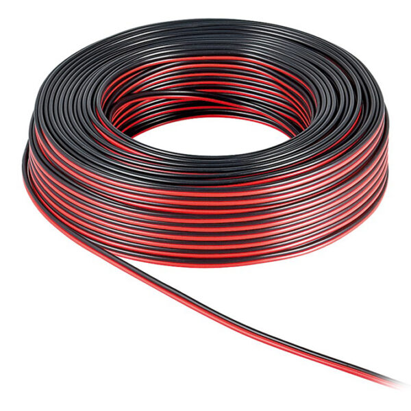 POWERTECH καλώδιο ήχου 2x 1.50mm² CAB-SP005, CCA, 10m, μαύρο & κόκκινο