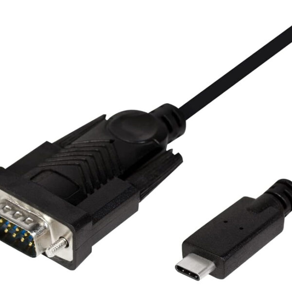 POWERTECH καλώδιο USB-C σε σειριακή RS-232 CAB-UC061, 1.8m, μαύρο