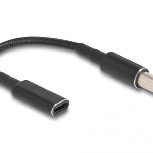 POWERTECH καλώδιο τροφοδοσίας CAB-UC065, USB-C σε Sony 6.0x4.3mm, μαύρο