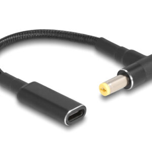 POWERTECH καλώδιο τροφοδοσίας CAB-UC065, USB-C σε Sony 6.0x4.3mm, μαύρο