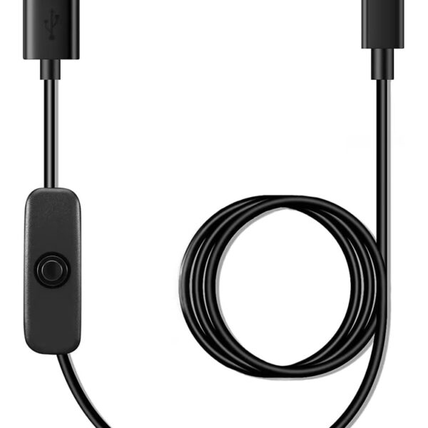 POWERTECH καλώδιο USB-C σε USB CAB-UC085 με διακόπτη, 10W, 2m, μαύρο