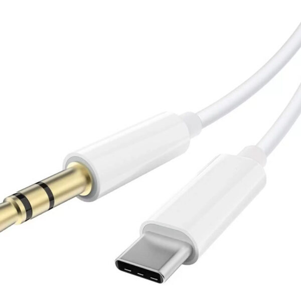 POWERTECH καλώδιο USB-C σε 3.5mm CAB-UC089, 1m, λευκό