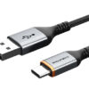 CABLETIME καλώδιο USB σε USB-C CT-AMCM3A, 15W, 1m, μαύρο