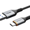 CABLETIME καλώδιο USB-C σε USB CT-AMCMG1, 15W, 5Gbps, 1m, μαύρο
