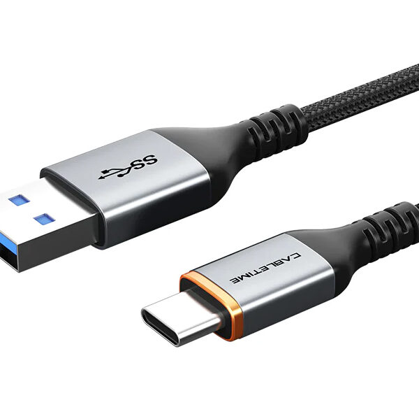CABLETIME καλώδιο USB-C σε USB CT-AMCMG1, 15W, 5Gbps, 1m, μαύρο