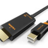 CABLETIME καλώδιο mini DisplayPort σε HDMI CT-AV588-03G, 1080p/60Hz, 1m, μαύρο