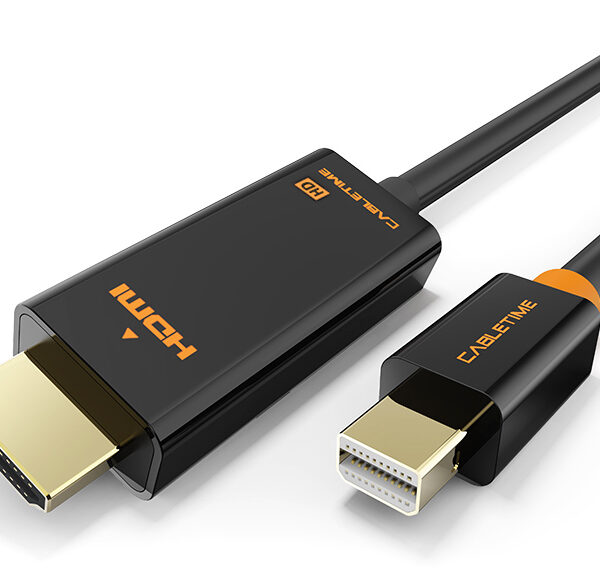 CABLETIME καλώδιο mini DisplayPort σε HDMI CT-AV588-03G, 1080p/60Hz, 1m, μαύρο