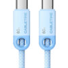 CABLETIME καλώδιο USB-C CT-CM60-PBW, 60W PD, 480Mbps, 0.25m, μπλε