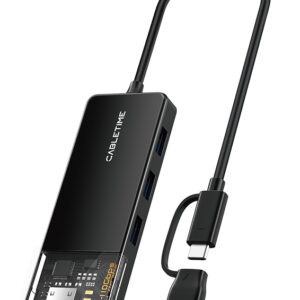 CABLETIME καλώδιο ήχου 3x RCA σε 3x RCA AV240-33N, 1.5m, μαύρο