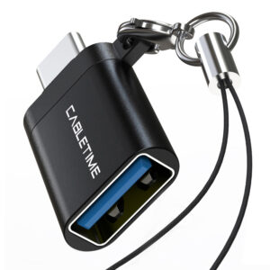 POWERTECH αντάπτορας USB-C CAB-UC063, αρσενικό σε θηλυκό, 10Gbps, μαύρος