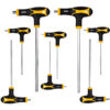 DELI σετ κλειδιά Allen DL233108, τύπου Ταφ, 2-10mm, Cr-V, 8τμχ