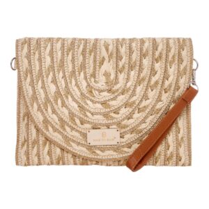 Τσάντα φάκελος clutch JH-22007 - Apricot