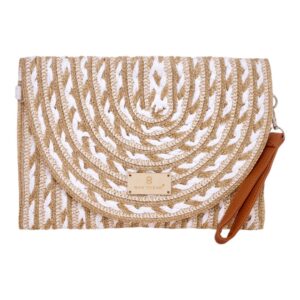 Τσάντα φάκελος clutch JH-22007 - Apricot